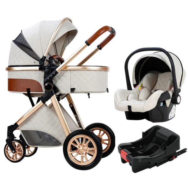 Luxury 3-in-1 Portable Baby Stroller – High Landscape Pushchair