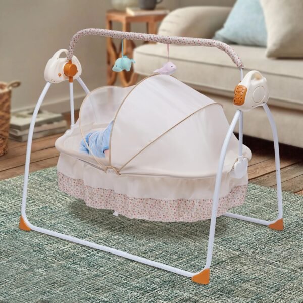 main-image-7 Electric Baby Crib – Auto Swing Cradle for 0–18 Months