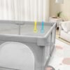main-image-7 IMBABY Baby Playpen – Light Gray Safety Play Fence