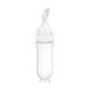 Baby Feeding Silicone Bottle with Spoon – 3oz Food Dispenser