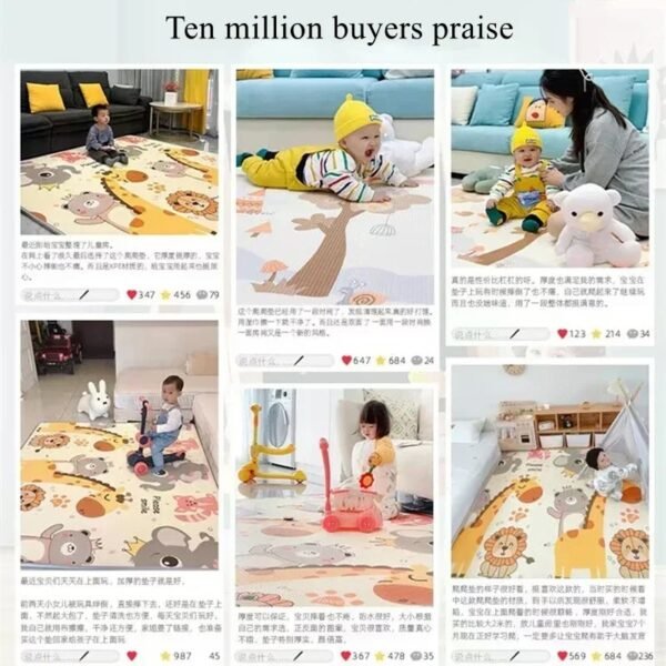 Baby Crawling Play Mat – Non-Toxic Safety Rug for Kids