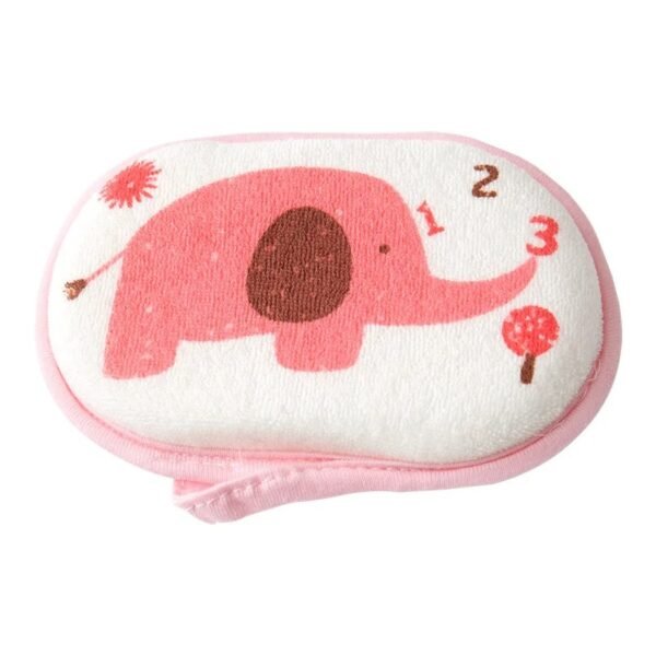 main-image-7 Cute Baby Cotton Bath Sponge – Cartoon Elephant