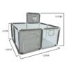main-image-8 Baby Playground Playpen – Steel Frame Activity Fence