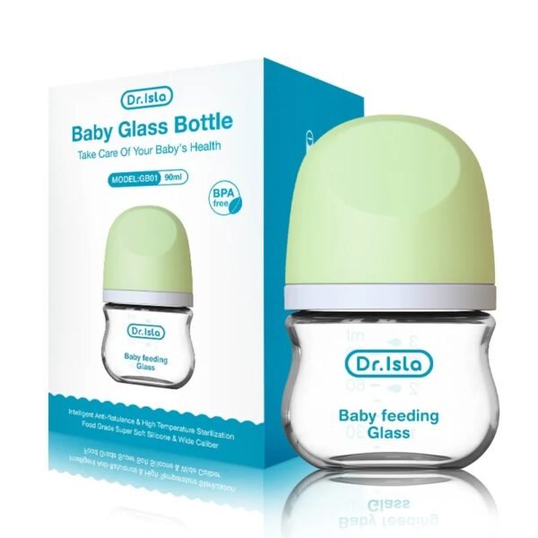 Newborn Feeding Bottle – Glass Anti-Flatulence BPA-Free