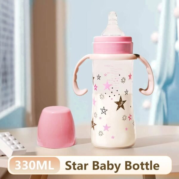 330ml Large-Capacity Baby Feeding Bottle – PP Star Bottle