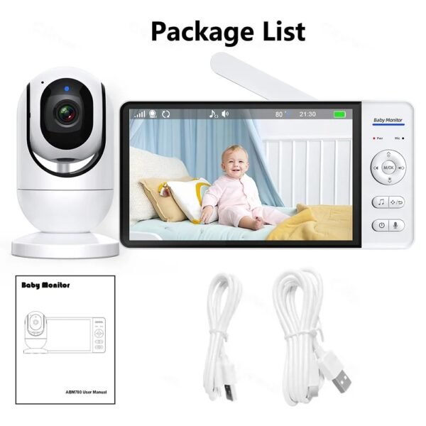 Wireless Baby Monitor – 7-Inch HD with Night Vision