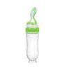 Baby Feeding Silicone Bottle with Spoon – 3oz Food Dispenser