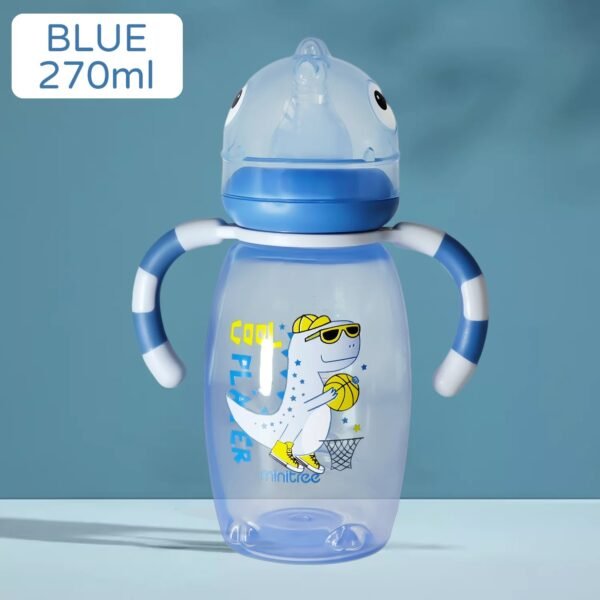 Baby Cartoon Feeding Bottle – 150ml/270ml PP Safe Bottle
