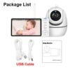 Video Baby Monitor – 5-Inch PTZ Camera with Night Vision