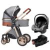 Luxury 3-in-1 Portable Baby Stroller – High Landscape Pushchair