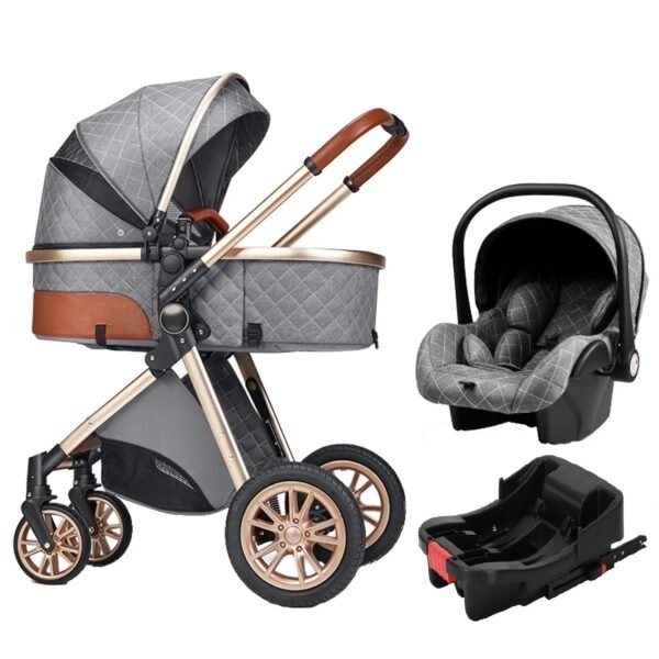 Luxury 3-in-1 Portable Baby Stroller – High Landscape Pushchair