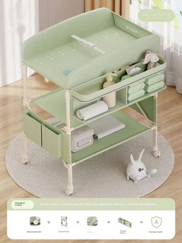 main-image-9 Foldable Baby Changing Table – Height Adjustable Diaper Station
