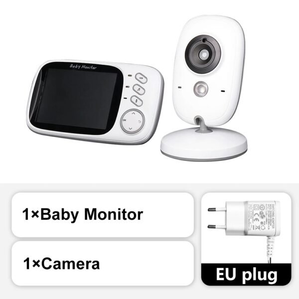 Video Baby Monitor – 3.5" Night Vision with 2-Way Audio