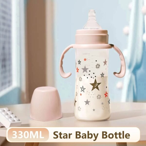 330ml Large-Capacity Baby Feeding Bottle – PP Star Bottle
