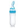 Baby Feeding Silicone Bottle with Spoon – 3oz Food Dispenser