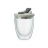 Cute Portable Double Wall Glass Cup – Leak-Proof Mug
