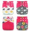 main-image-9 Happyflute 4Pcs OS Pocket Baby Diaper – Washable & Reusable