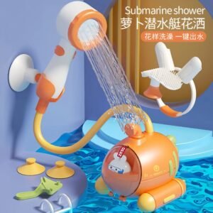 Radish Submarine Shower Baby Bath Toy Infant Play Electric Shower Children Play Water Bath Artifact Radish Submarine Shower Baby Bath Toy Infant Play Electric Shower Children Play Water Bath Artifact