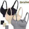 3pcs/Set High Quality Maternity Nursing Bras Cotton Breastfeeding Pregnant Underwear Seamless Large Size Breathable Bra Push Up