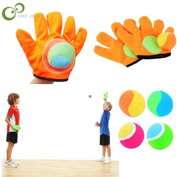 Kids Sucker Sticky Ball Toy Outdoor Sports Catch Ball Game Set Throw And Catch Parent-Child Interactive Outdoor Toys WYW