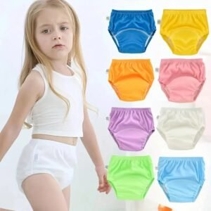 Baby Waterproof Reusable Training Pants Cute Cotton Baby Diaper Infant Shorts Nappies Panties Nappy Changing Underwear Cloth New
