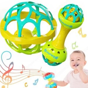 3/1pcs Baby Rattles 0 12 Months Baby Educational Toys Shaker Grab Spin Set Sensory Educational Newborn Gift for Infant Boy Girls