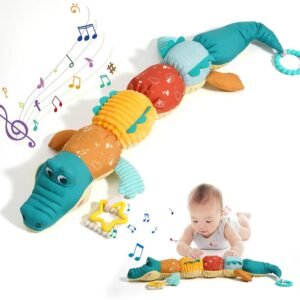 Tummy Time Toys 0-24 Months Baby Musical Stuffed Animal Infant Ruler Design Rattle and Multi-Textures Newborn Toys for Babies Tummy Time Toys 0-24 Months Baby Musical Stuffed Animal Infant Ruler Design Rattle and Multi-Textures Newborn Toys for Babies