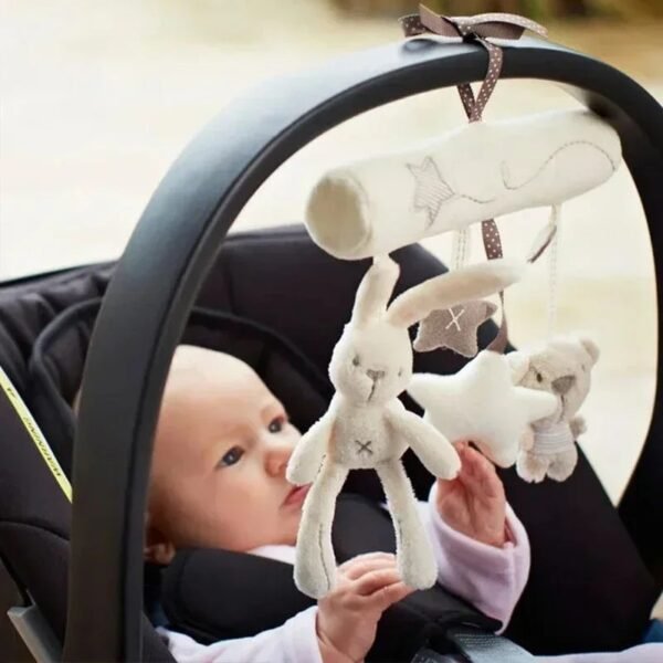 Soft Animal Rabbit Plush Toy Hanging Rattles for Baby Crib Car Safety Seat Travel Stroller Hanging Bell Plush Doll For Newborn Soft Animal Rabbit Plush Toy Hanging Rattles for Baby Crib Car Safety Seat Travel Stroller Hanging Bell Plush Doll For Newborn