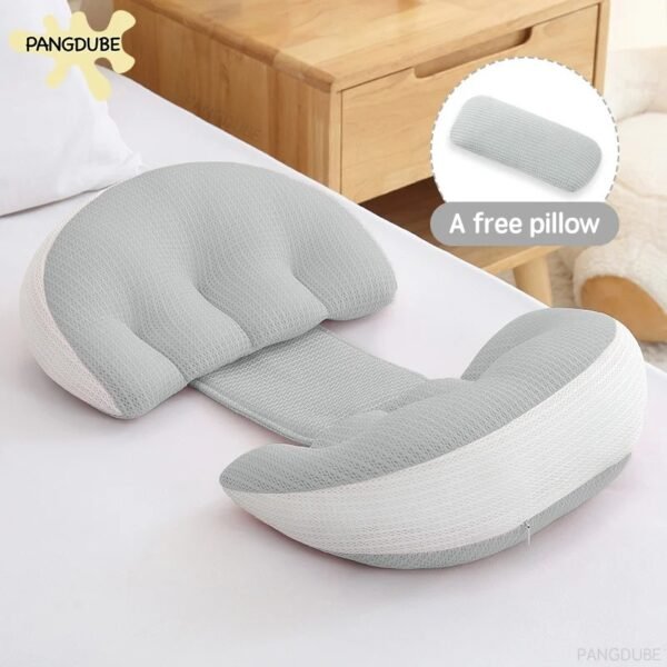 PANGDUBE Pregnancy Pillow with 1pc Free An Auxiliary Pillow Cotton Waist Support Pillow for Pregnant Women Sleeping Body Pillow PANGDUBE Pregnancy Pillow with 1pc Free An Auxiliary Pillow Cotton Waist Support Pillow for Pregnant Women Sleeping Body Pillow