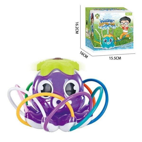 Octopus Water Sprinkler Toy – Rotating Outdoor Splash