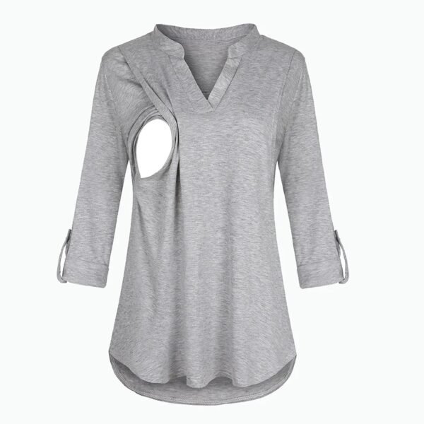 main-image-10 Women’s Maternity Nursing V-Neck Long Sleeve T-Shirt