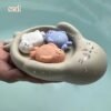 Floating Animal Bath Toys – Otter, Hippo & Seal Water Play