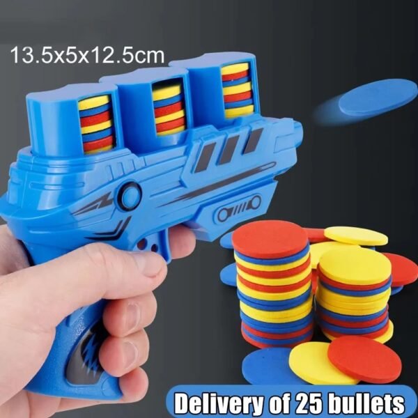 main-image-2 (1) Kids Foam Flying Saucer Gun Toy with 25 Discs – Outdoor Fun