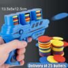 main-image-2 Kids Foam Flying Saucer Gun Toy with 25 Discs – Outdoor Fun