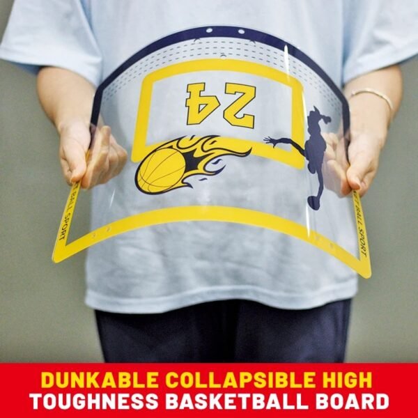 main-image-2 Kids Foldable Wall-Mounted Basketball Hoop – Indoor & Outdoor