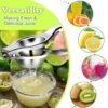 Stainless Steel Manual Lemon Squeezer – Citrus Juicer Press