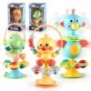 Baby Cartoon Rattle Toy with Suction Cup – Interactive Baby Toy