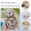 Floating Animal Bath Toys – Otter, Hippo & Seal Water Play