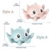 Electric Octopus Bath Toy – LED Water Spray for Kids