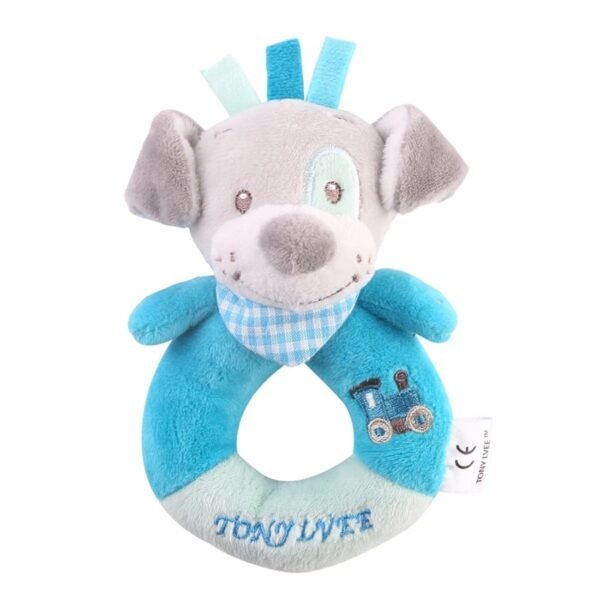 Elephant Plush Baby Rattle Toy 0-24M