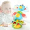 Baby Cartoon Rattle Toy with Suction Cup – Interactive Baby Toy