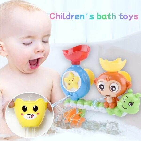 Cute Monkey Spinning Water Wheel – Baby Bath Toy