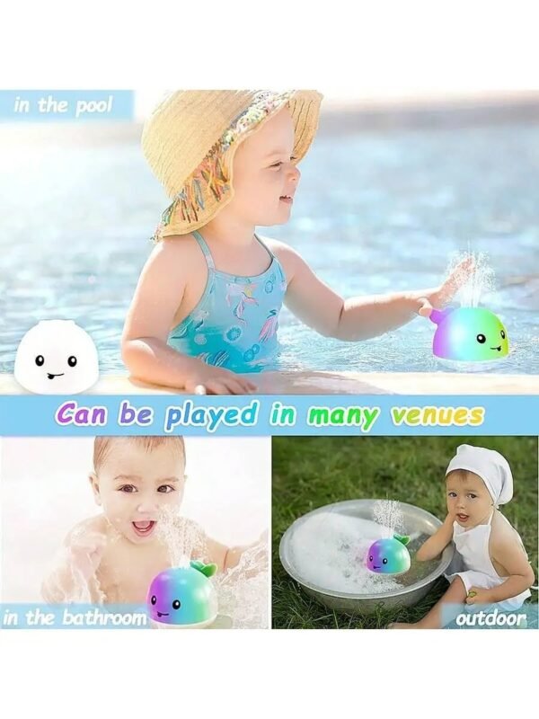 Light-Up Whale Bath Toy – Toddler Water Sprinkler