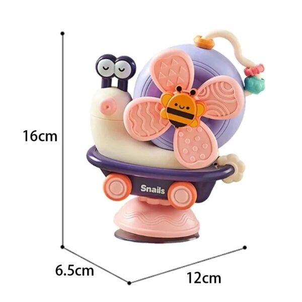 Suction Cup Snail Spinner Windmill Toy