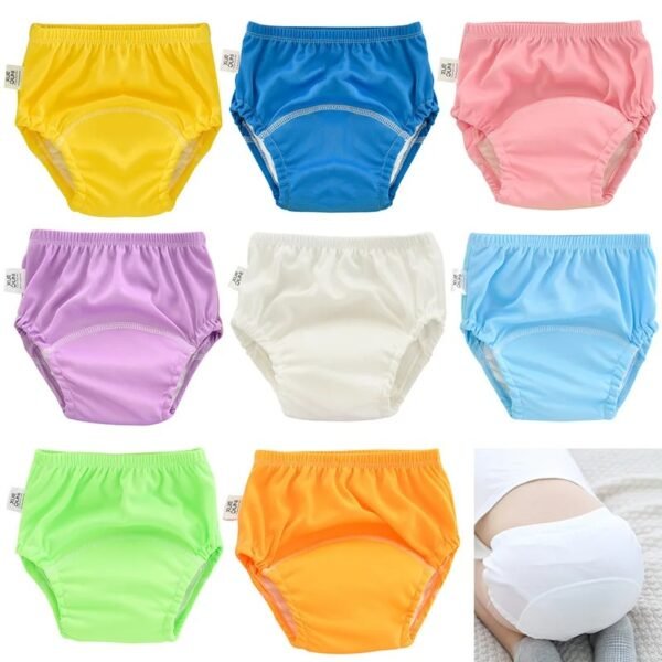 main-image-3 Waterproof Reusable Baby Training Pants – Cotton Diaper Shorts