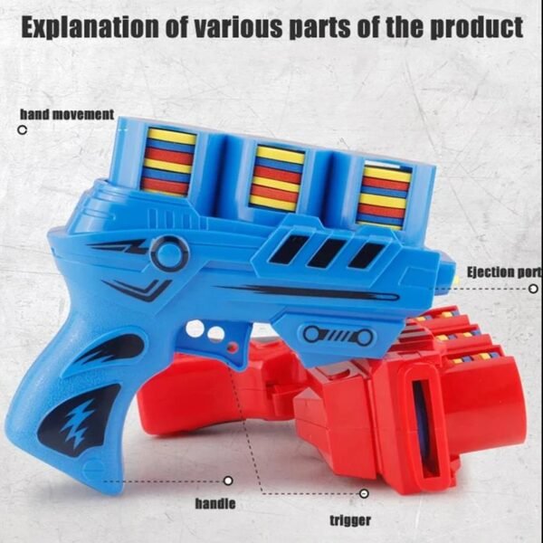 main-image-4 (1) Kids Foam Flying Saucer Gun Toy with 25 Discs – Outdoor Fun