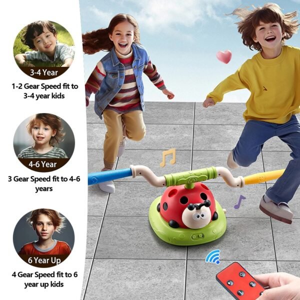 Ladybug Musical Jump & Toss Outdoor Toy