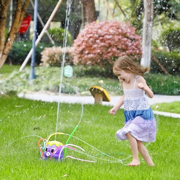 Octopus Water Sprinkler Toy – Rotating Outdoor Splash