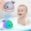 Light-Up Whale Bath Toy – Toddler Water Sprinkler
