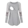 main-image-4 Women’s Maternity Nursing Long Sleeve Patchwork Top
